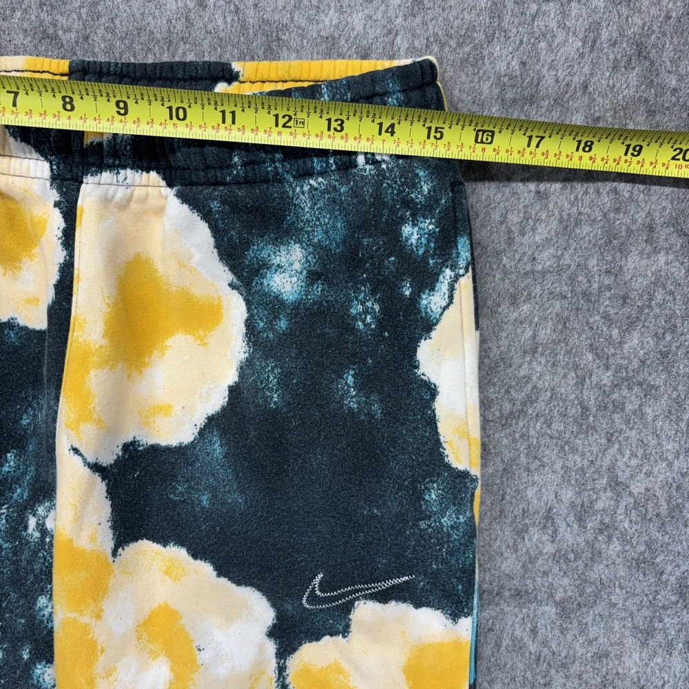 Nike Club Fleece‎ Lounge Joggers Pants Men's Medium Yellow Floral DV5299-010 - Picture 3 of 9